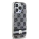 DKNY dėklas iPhone 14 Pro Max telefonui IML Checkered Mono MagSafe, juodas