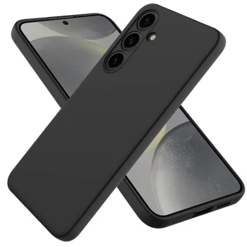 Samsung Galaxy S26 (SM-S942B/DS) Matt Silicone Color Case Cover, Black