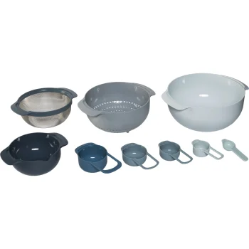 Dubenėlių ir matavimo indų rinkinys Joseph Joseph Nest 9 Plus, 9 dalių, mėlynas