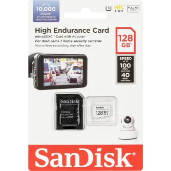 Atminties kortelė SanDisk High Endurance 128GB microSDXC SDSQQNR-128G-GN6IA