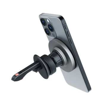 3mk MagHolder magnetinis automobilinis telefono laikiklis į groteles, juodas