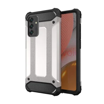 Atsparus dėklas Hybrid Armor, skirtas Samsung Galaxy A36, sidabrinis