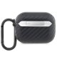 BMW AirPods Pro dėklas Carbon Double Metal Logo, juodas