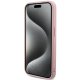 Guess iPhone 15 Pro Max Case Saffiano Iridescent Script, Pink