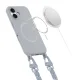 Dėklas iPhone 16 Tech-Protect MagNecklace MagSafe, pilkas