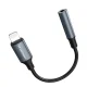 Wozinsky WALJ-01 Lightning į 3.5 mm mini jack garso adapteris, juodas