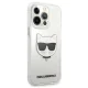 Karl Lagerfeld dėklas iPhone 13 Pro Max telefonui Choupette Head, skaidrus