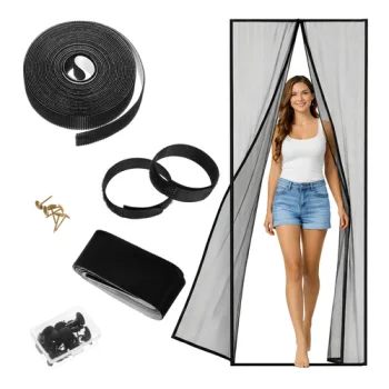 Magnetic Screen Door 100x210cm Repest, Black