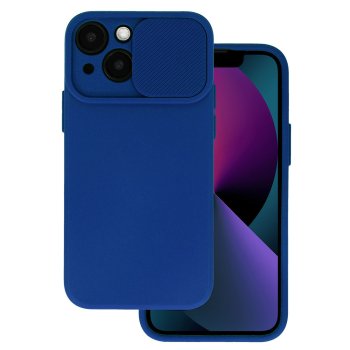 Apsauginis dėklas iPhone 15 Plus Camshield Soft, tamsiai mėlynas