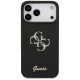 Guess Fixed Glitter Big 4G dėklas skirtas iPhone 17 Pro Max / 18 Pro Max, juodas