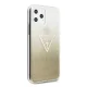 Guess GUHCN65SGTLGO iPhone 11 Pro Max dėklas Glitter Triangle, auksinis