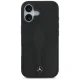 Mercedes dėklas iPhone 17 telefonui Leather The Move MagSafe, juodas