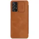 Atverčiamasis dėklas Nillkin Qin skirtas Samsung Galaxy A73, rudas