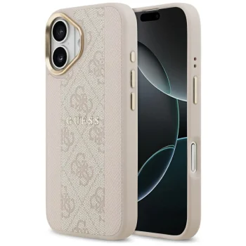 Guess 4G Stripe MagSafe Phone Case Cover iPhone 17 - Pink