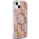 Guess IML GCube MagSafe dėklas, skirtas iPhone 15 / 14 / 13, rudas