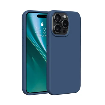 Etteri Silicone Case for iPhone 12 / 12 Pro, Dark Blue