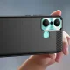 Dėklas telefonui Infinix Hot 20 Play, Carbon Case serija, juodas
