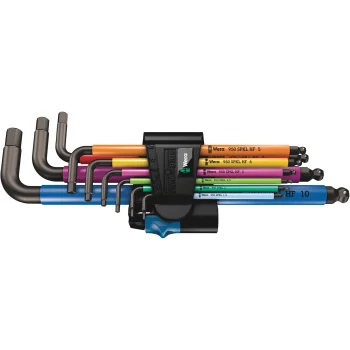 Šešiakampių raktų rinkinys Wera 950/9 Hex-Plus HF 1 Blacklaser, 9 vnt.