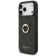 Guess 4G Ring Stand dėklas, skirtas iPhone 17 Pro Max, juodas
