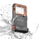 Tech-Protect IPX8 vandeniui atsparus dėklas telefonams 4.7-6.7\", juodas / oranžinis