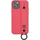 Adidas iPhone 12 / 12 Pro dėklas su juostele rankai, rožinis