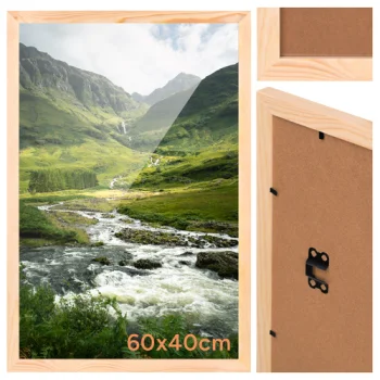 Ruhhy Wooden Photo Frame 40x60 cm, Natural