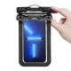 Spigen A601 Universal Waterproof Case vandeniui atsparus dėklas (2 vnt.), juodas
