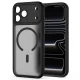 Dėklas Tech-Protect MagCam MagSafe skirtas iPhone 18 Pro / 17 Pro, matinė juoda ir raudona