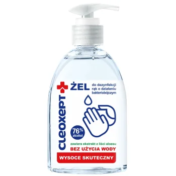 Antibacterial hand sanitizer gel CLEOXEPT - 500ml