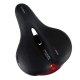 Rallex Sports Bicycle Saddle with Elastic Foam and LED Light, Black