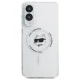 Karl Lagerfeld dėklas Samsung Galaxy S25 Edge telefonui Metal Choupette MagSafe, baltas