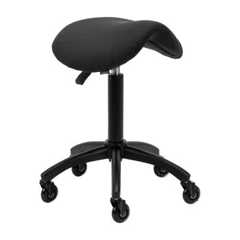 Hairdressing Saddle Stool Gabbiano D032 Black