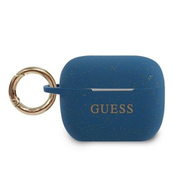 Guess AirPods Pro Case Silicone Glitter, Blue