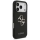 Guess Grained Big 4G & Classic Logo dėklas iPhone 17 Pro, juodas