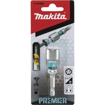 Magnetinė smūginė galvutė Makita Impact Premier E-03486 SW13 65 mm 1/4"