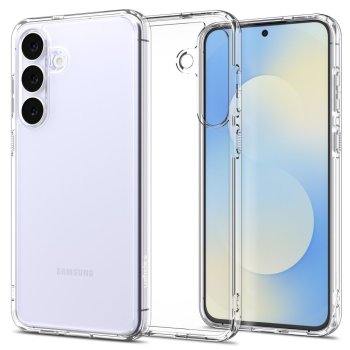 Spigen Ultra Hybrid dėklas, skirtas Samsung Galaxy S25 FE, skaidrus