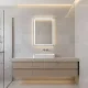 ModernHome LED vonios veidrodis 50x70 cm su jutikliniu jungikliu