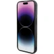 Karl Lagerfeld iPhone 15 Pro dėklas Glitter Ikonik Metal Logo, juodas
