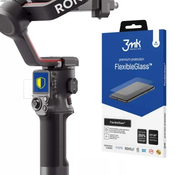 Hibridinis apsauginis stiklas 3mk FlexibleGlass, skirtas DJI RS 3 / RS 3 Pro