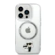Karl Lagerfeld IML NFT Karl&Choupette MagSafe dėklas iPhone 14 Pro, skaidrus