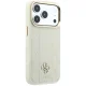 Guess Stripe Peony 4G Logo MagSafe dėklas telefonui iPhone 18 Pro Max / 17 Pro Max, smėlio spalvos