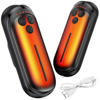 Elektriniai rankų šildytuvai Trizand, 2 vnt., 2x 3000 mAh, USB-C