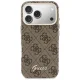 Guess 4G Script MagSafe dėklas iPhone 17 Pro Max telefonui, rudas