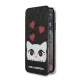 Atverčiamas dėklas Karl Lagerfeld Valentine telefonui iPhone X / Xs, juodas