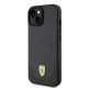 Ferrari iPhone 15 Case Carbon Metal Logo MagSafe, Black