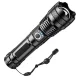 Taktinis žibintuvėlis su CREE HPX90 LED, 2000 lm, juodas