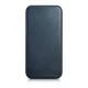 iCarer Oil Wax odinis atverčiamasis dėklas iPhone 14 Plus su MagSafe, mėlynas (AKI14220707-BU)