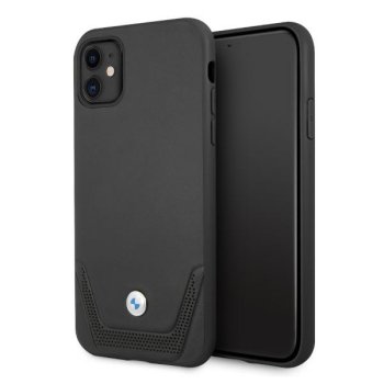 BMW Perforate Leather Case for iPhone 11 / XR Black