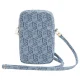 Telefonų rankinė Guess Zip GCube Bottom Stripe, mėlyna