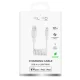 Spiralinis laidas Puro 12W USB-A į Lightning 1m, baltas